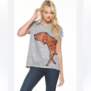 Inoah Made in the USA Wrap Around Short Sleeve Dog Hoodie Size: XL